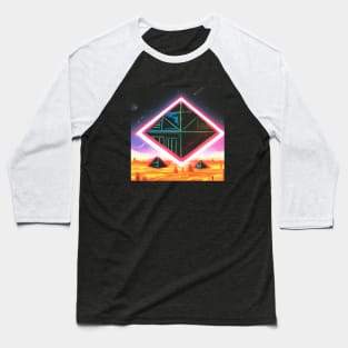 Futuristic Landscape of Pyramids at Giza Baseball T-Shirt